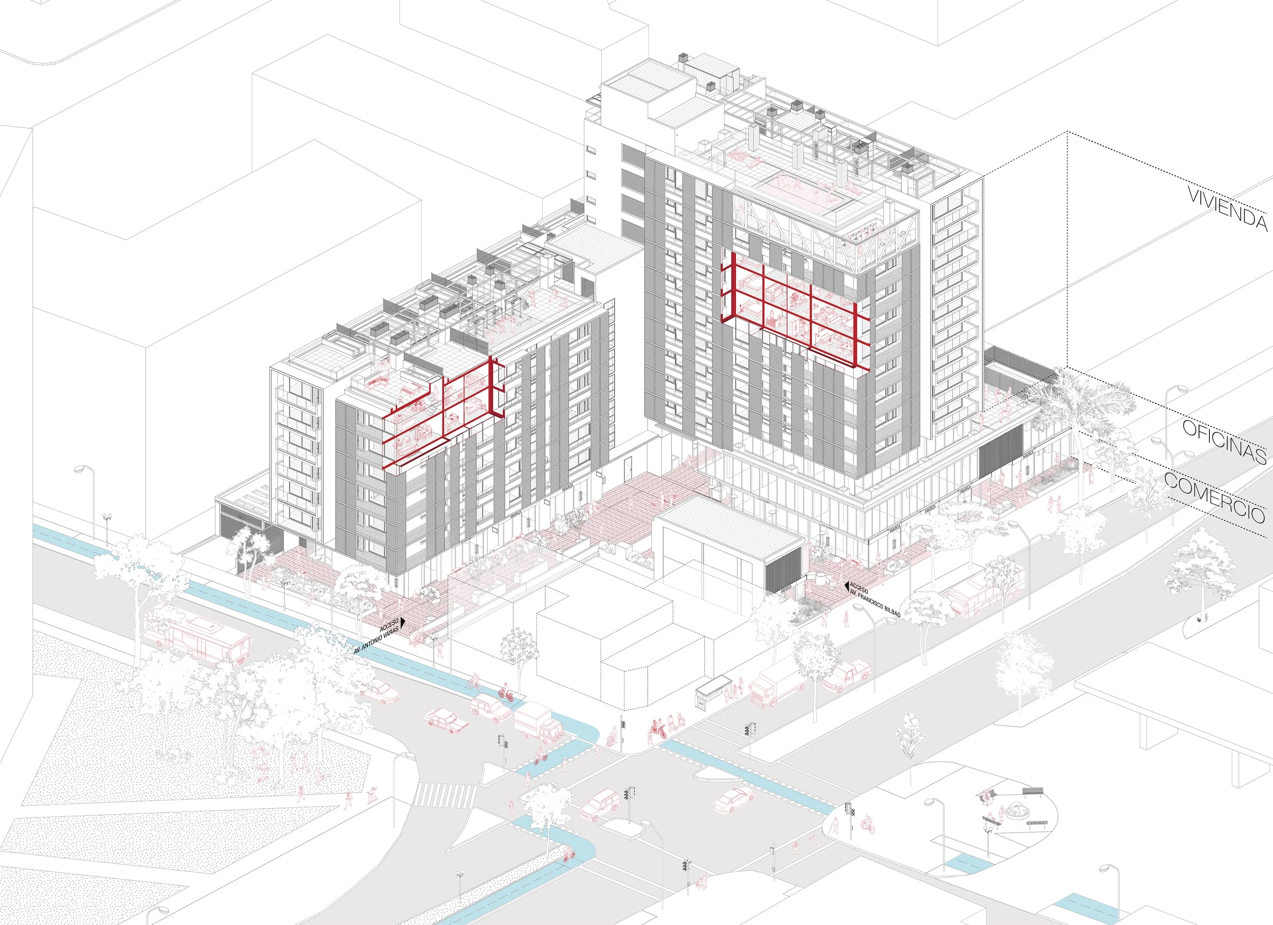 Planimetría de Edificio Antonio Varas