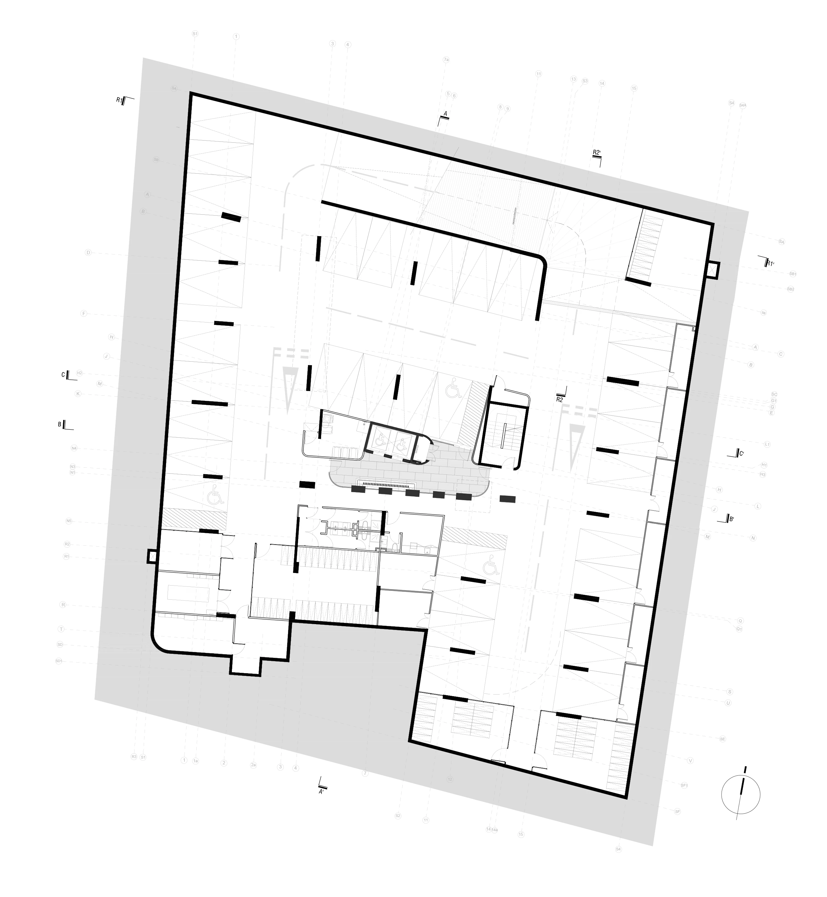 Planimetría de Edificio Francisco de Aguirre